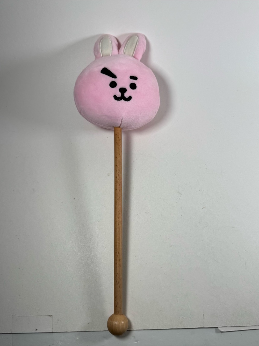 BT21 Line Friends Cooky Bunny Plush Muscle Massager Stick Pink Brown 15"